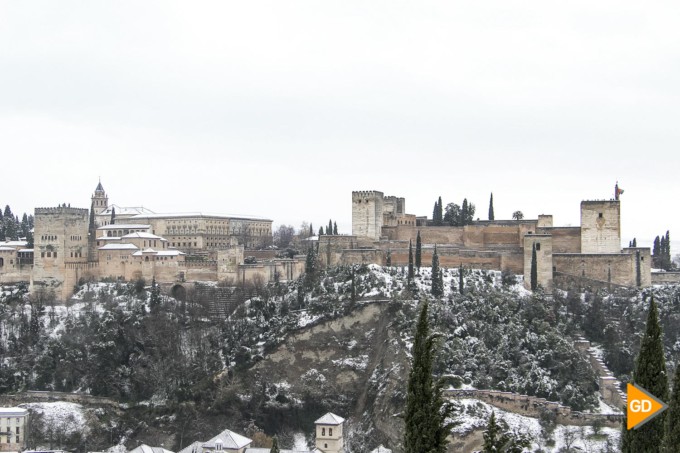 alhambra nevada nieve granada monumento turismo 02