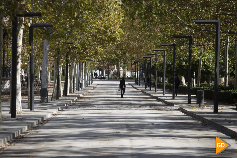 Paseo del Salon y plaza del humilladero en Granada