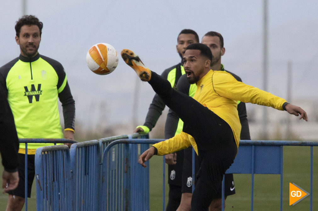 Entrenamiento del Granada CF previo al partido de Europa League frente al Omonia de Nicosia