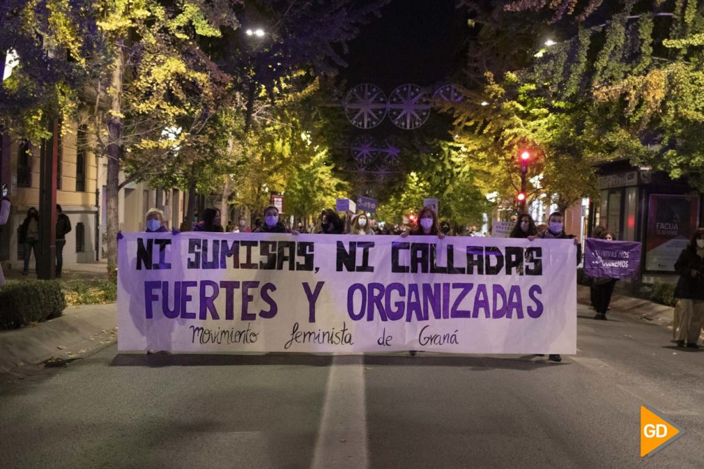 Manifestación en contra de la violencia de genero 25N en Granada