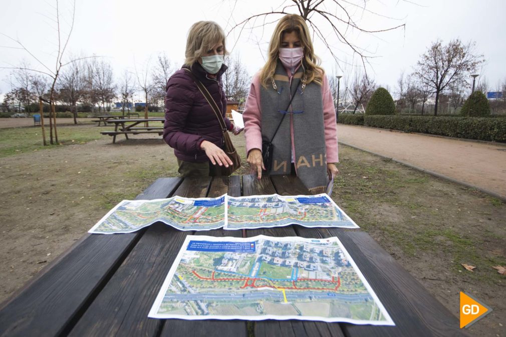 La concejal de Mantenimiento de Granada presenta distintas actuaciones municipales en el parque Tico Medina deporte footing running parques aire libre