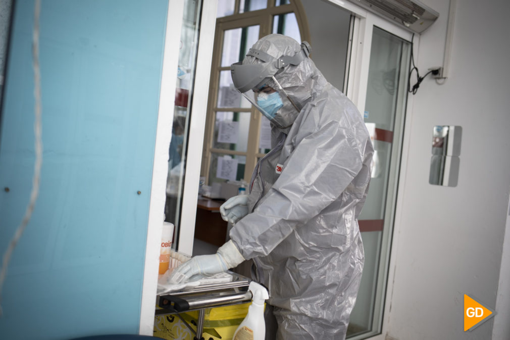 Pruebas PCR de Covid 19 en el Centro de salud Doctor Oloriz en Granada