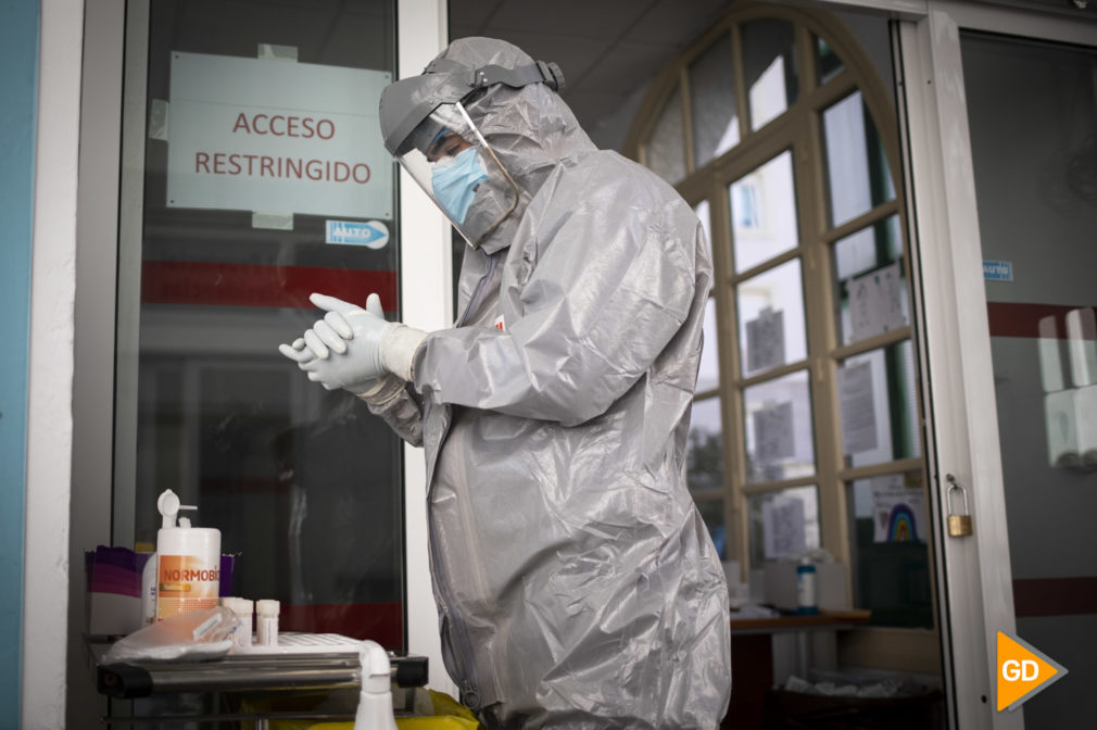 Pruebas PCR de Covid 19 en el Centro de salud Doctor Oloriz en Granada