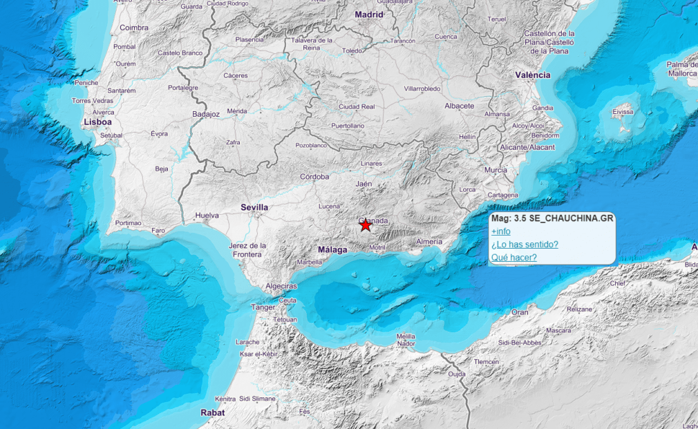 Terremoto lunes Granada