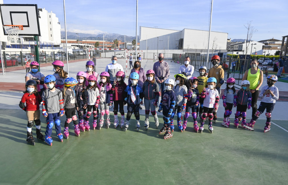 Inauguración patinaje armilla dolores cavañete