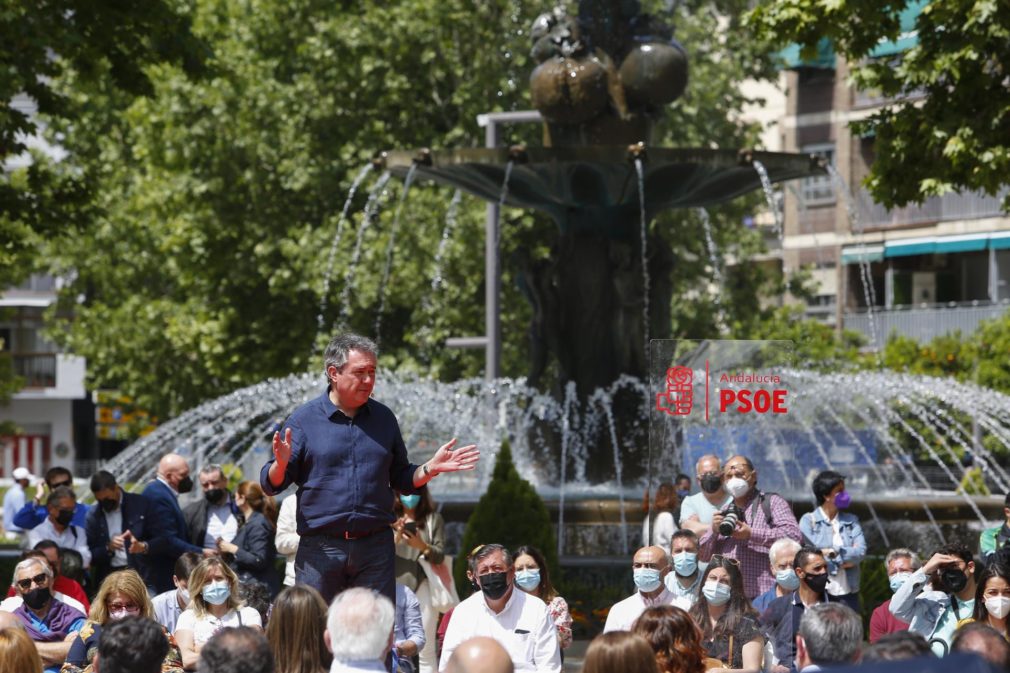 El alcalde Sevilla, Juan Espadas, en el acto de presentación de su candidatura para las primarias del PSOE-A FOTO Álex Cámara - Europa Press