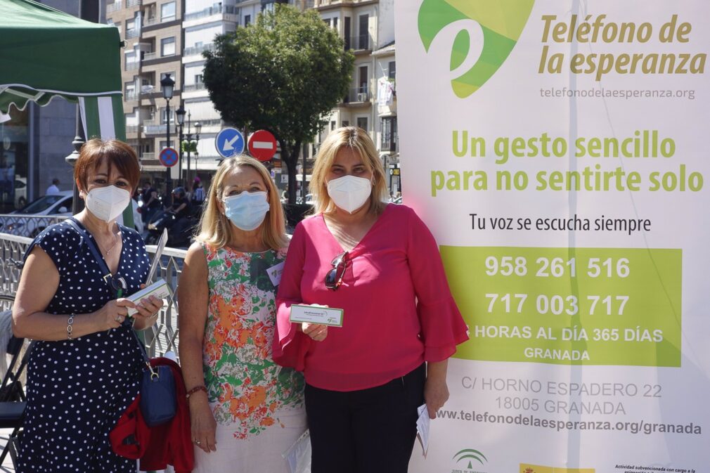 Granada.- El Ayuntamiento apoya la labor del Teléfono de la Esperanza en el Día para la Prevención del Suicidio