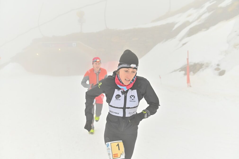 Virginia Pérez snow running Sierra Nevada