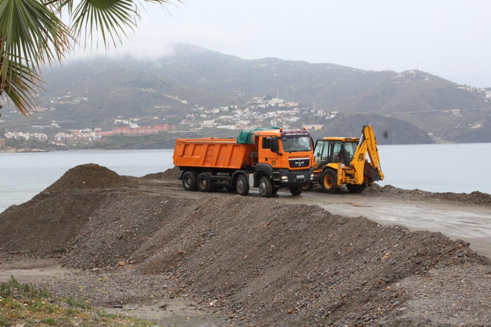 Arreglo reparación playas costa