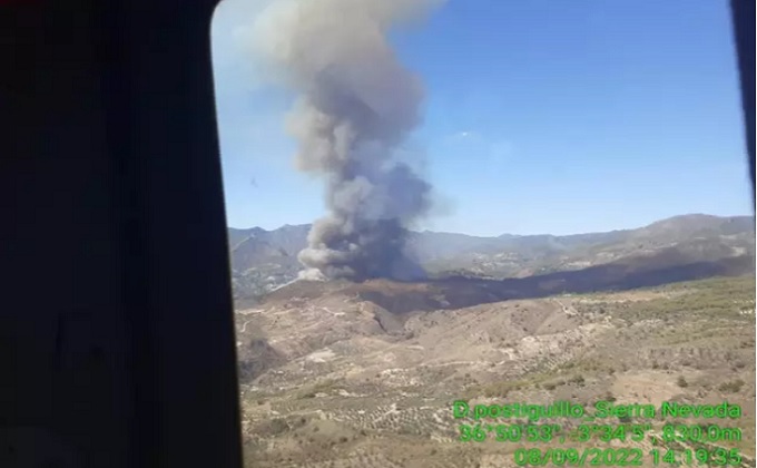 incendio los guajares