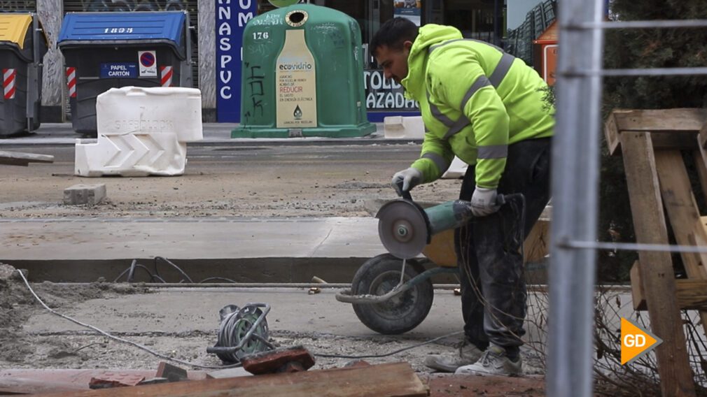 Las obras de remodelación del último tramo de la calle Arabial rebasan el ecuador de su ejecución -- Celia Pérez-9