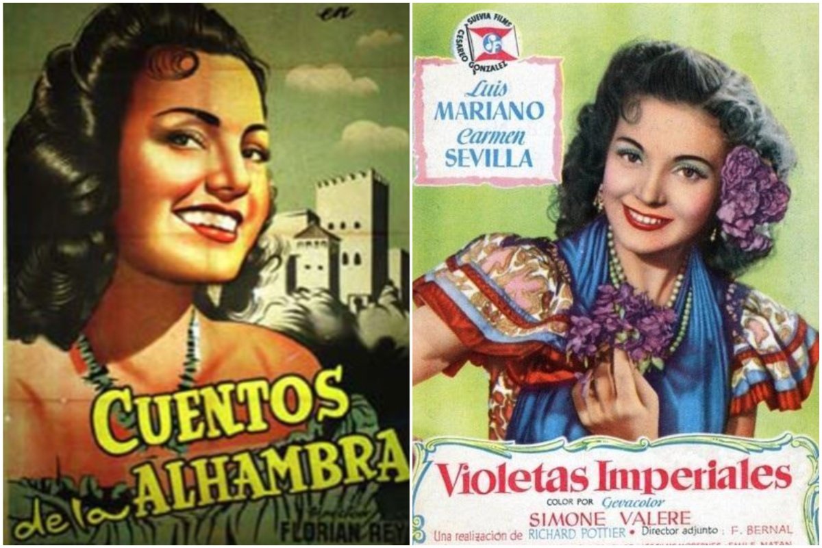 Las dos películas de Carmen Sevilla en las que se puso el traje de gitana  granadina