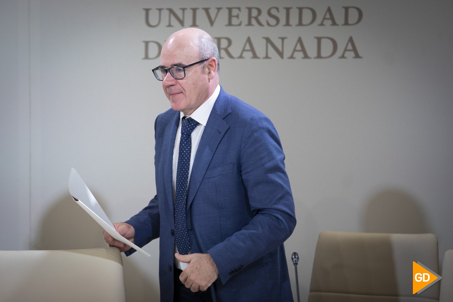 Rueda de prensa del Pedro Mercado nuevo rector de la Universidad de Granada