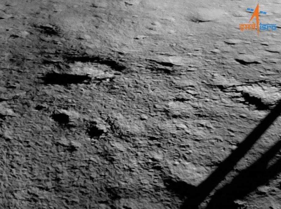 Ciencia.-Primera imagen de Chandrayaan 3 desde el polo sur de la Luna