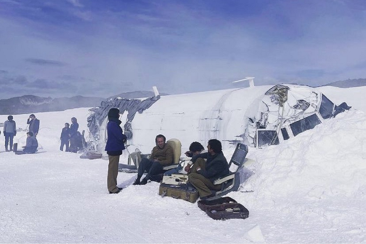 La Sociedad de la Nieve rodaje - Foto remitida Patricia Jaraquides