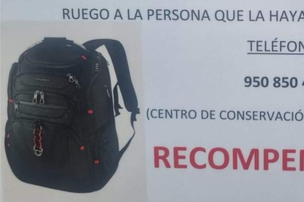 Mochila perdida Órgiva