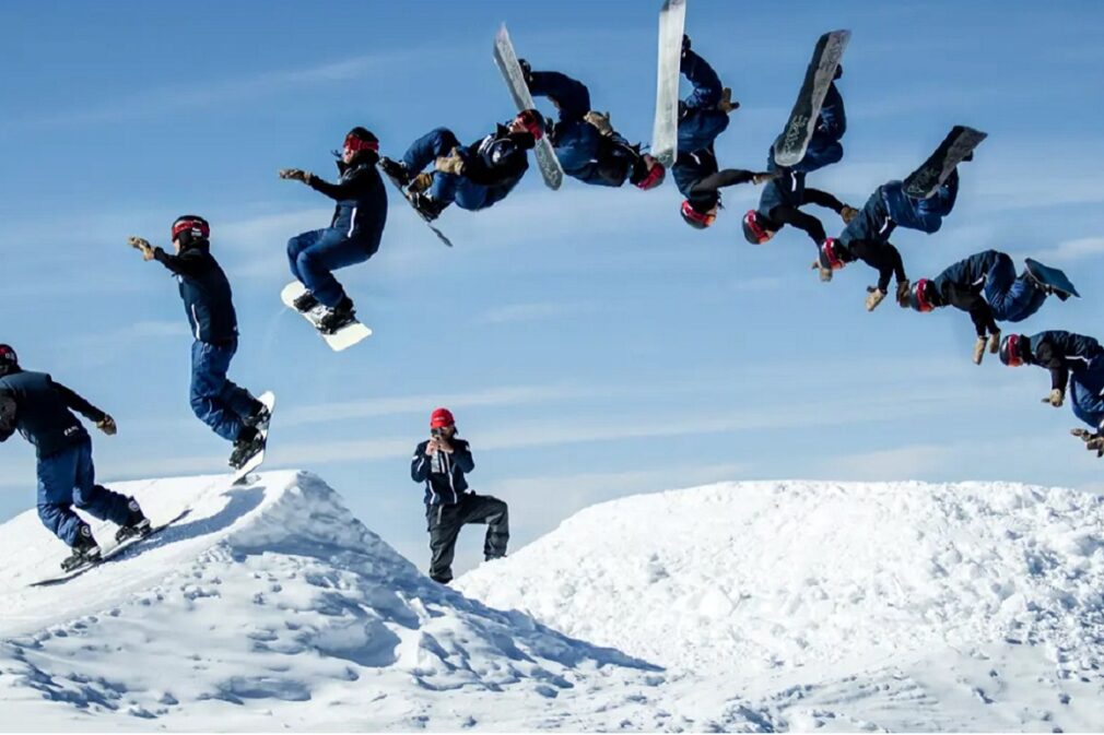 Competión Slopestyle Snowboard
