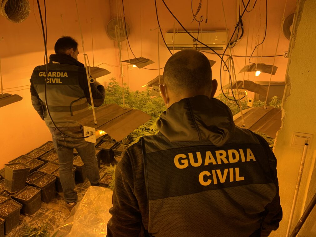La Guardia Civil lleva a cabo dos operaciones contra el tráfico de marihuana en Ventas de Huelma y Ogíjares