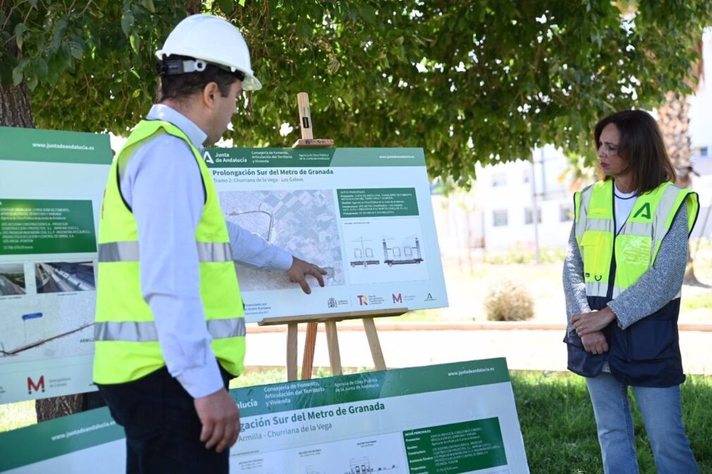 Granada.- Rocío Díaz destaca los avances de la prolongación sur del metro de Granada, que "irán a más en verano"