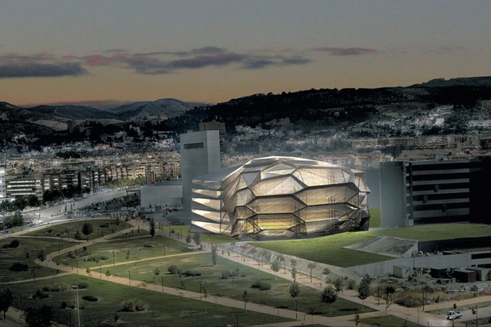 Granatum de Kengo Kuma. Gran Teatro de la Ópera. Gran Espacio Escénico de Granada