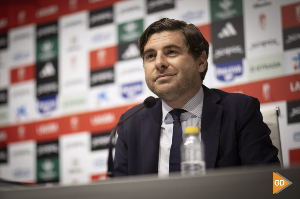 Rueda de prensa de Fran Escriba como nuevo entrenador del Granada CF y Mateo Tognozzi