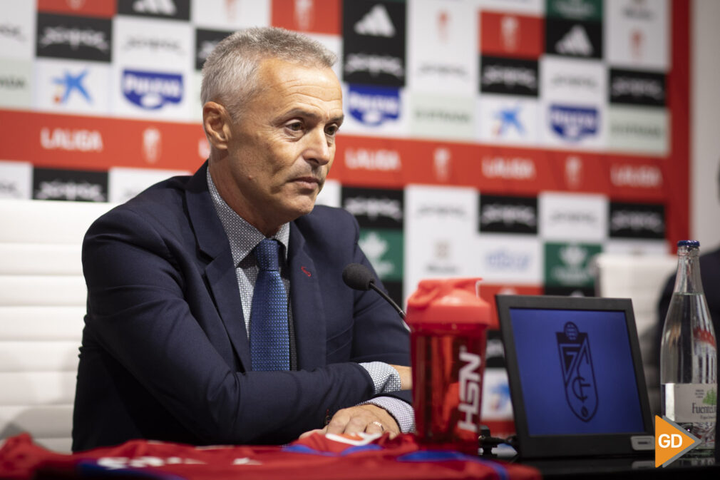 Rueda de prensa de Fran Escriba como nuevo entrenador del Granada CF y Mateo Tognozzi