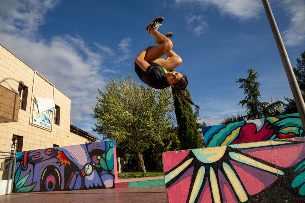 Marta Gutiérrez parkour