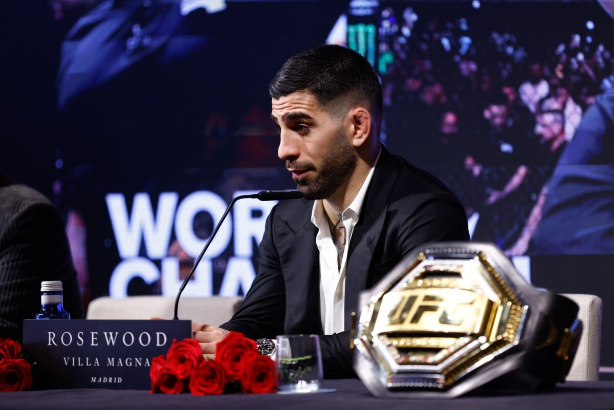 Ilia Topuria press conference in Madrid as MMA UFC World Champion