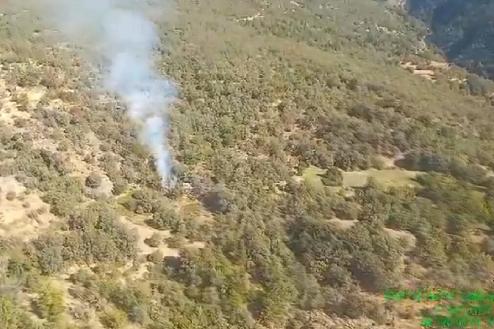 incendio forestal en cañar - foto plan infoca