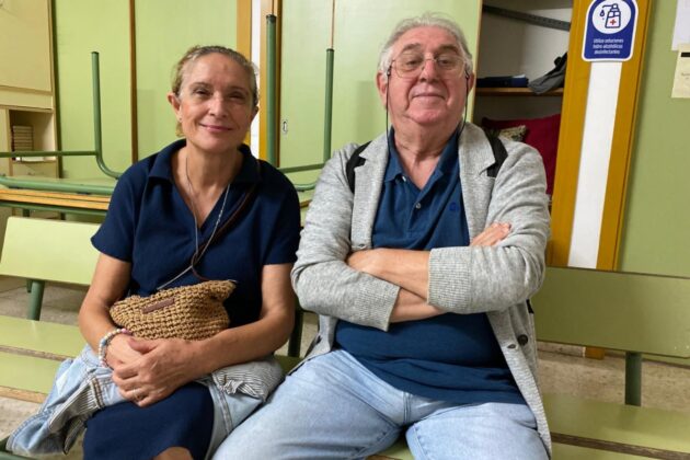 Dolores Berenguer y Jose Antonio Puertas, clase de patrimonio andaluz en el CEPER Juan Rodríguez Pintor de Motril | Foto: Alicia Gonçalves