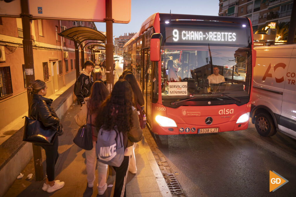 Huelga de autobuses de Granada