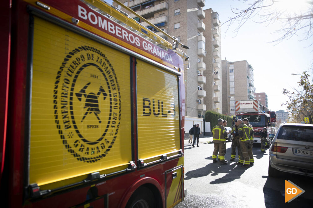 Incendio en un edificio de la zona norte de Granada