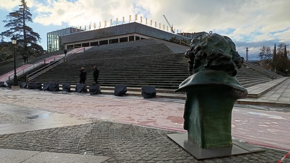 Así despierta el Palacio de Congresos el día de la gala | Foto: R. Muñóz