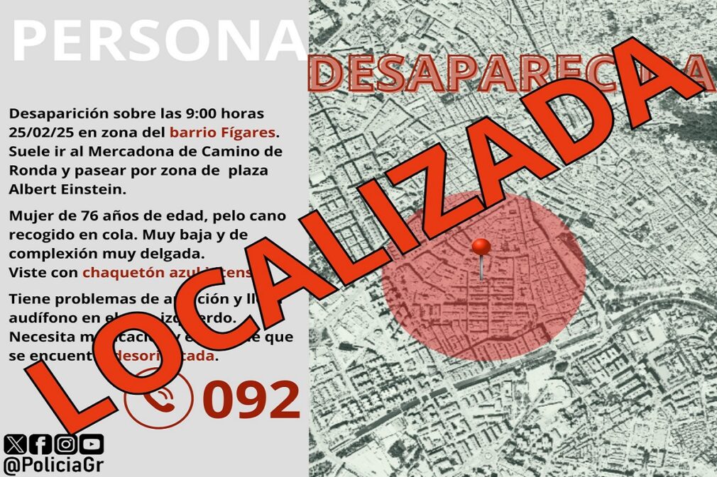 localizada desaparecida granada