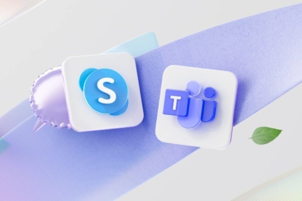 Imagen de los logos de Skype y de Teams | Foto: Microsoft / EP