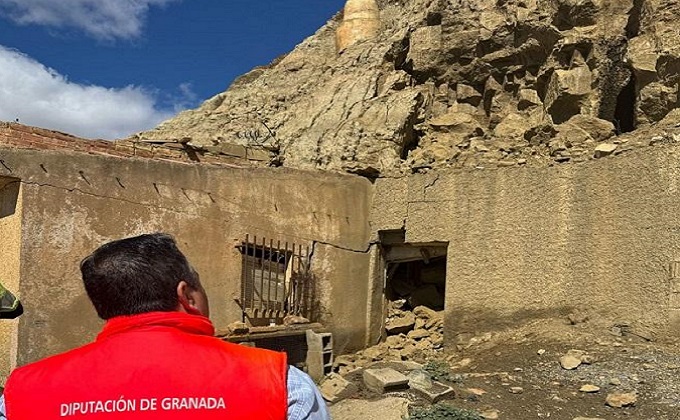 derrumbe purullena diputacion granada